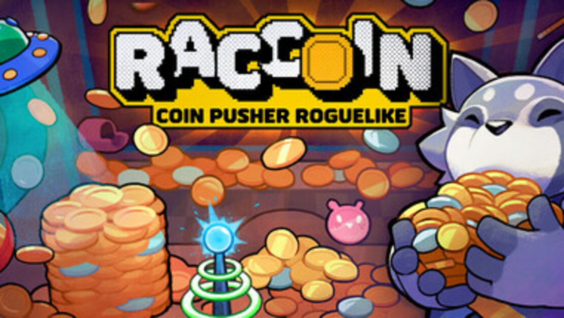 Raccoin: Coin Pusher Roguelike header image
